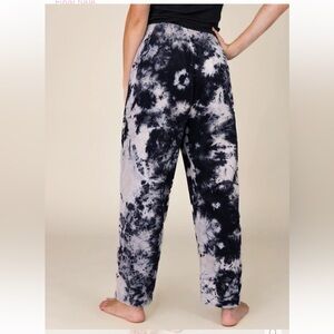 NATURAL LIFE NWT Black & White Tie-Dye Wide Leg Pants